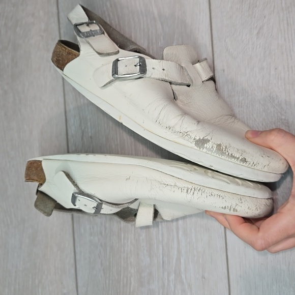 Birkenstock Women Tokio Super Grip Clog Leather Sandals Sz 39/8 Narrow - Picture 13 of 15